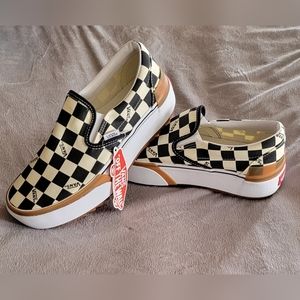 NEW Vans stacked Checkered slip on shoes